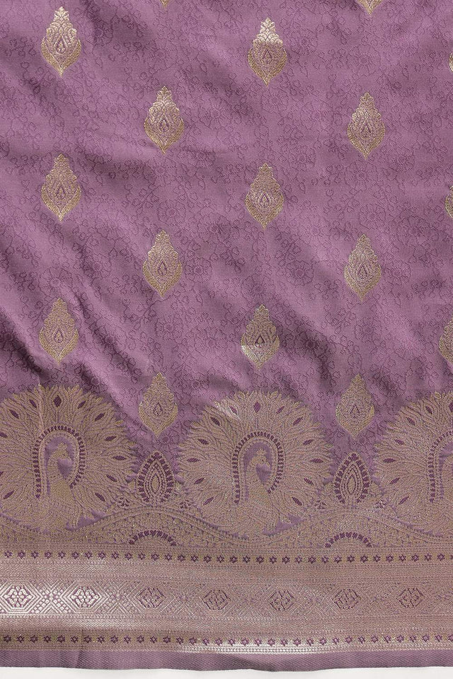 Violet Woven Soft Silk Saree (SZ-NOOR-1-PP-3077)