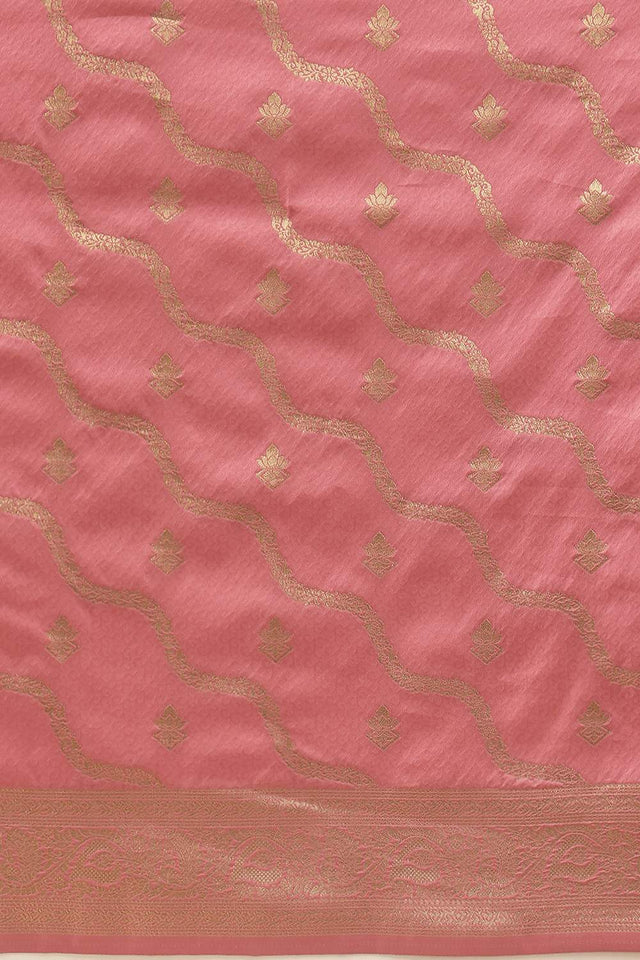 Pink Floral Woven Soft Silk Saree (SZ-NOOR-3-PN-3088)
