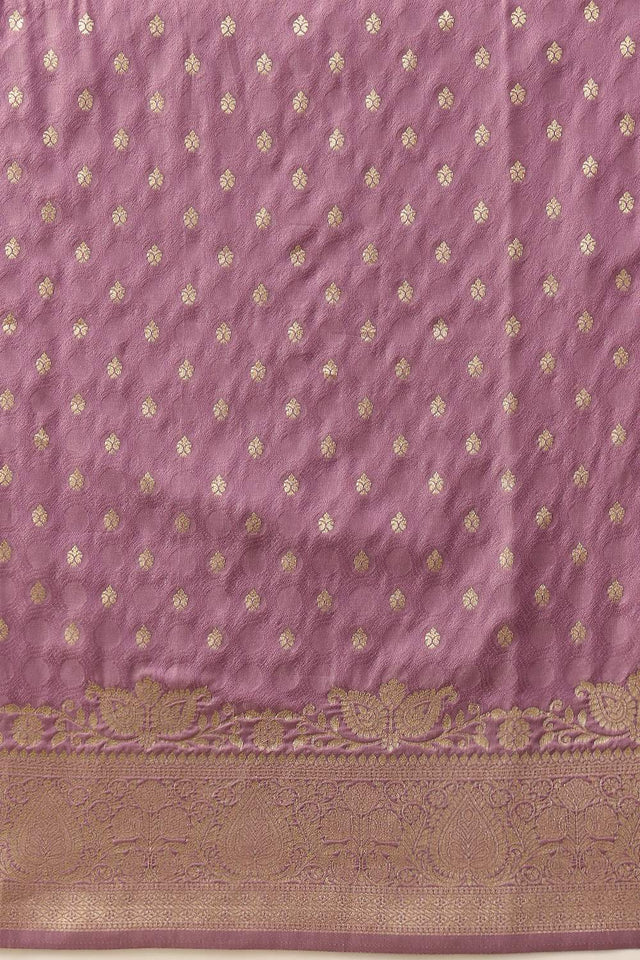 Violet Floral Woven Soft Silk Saree (SZ-NOOR-6-PP-3097)