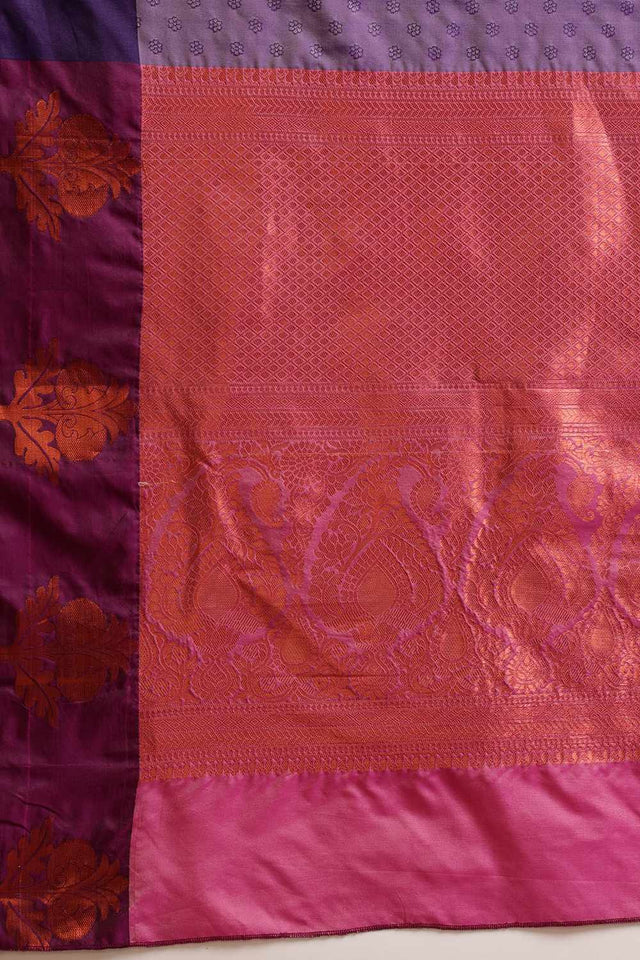 Violet Banarasi Silk Zari Saree (SZ-PARIDHI-LV-2469)