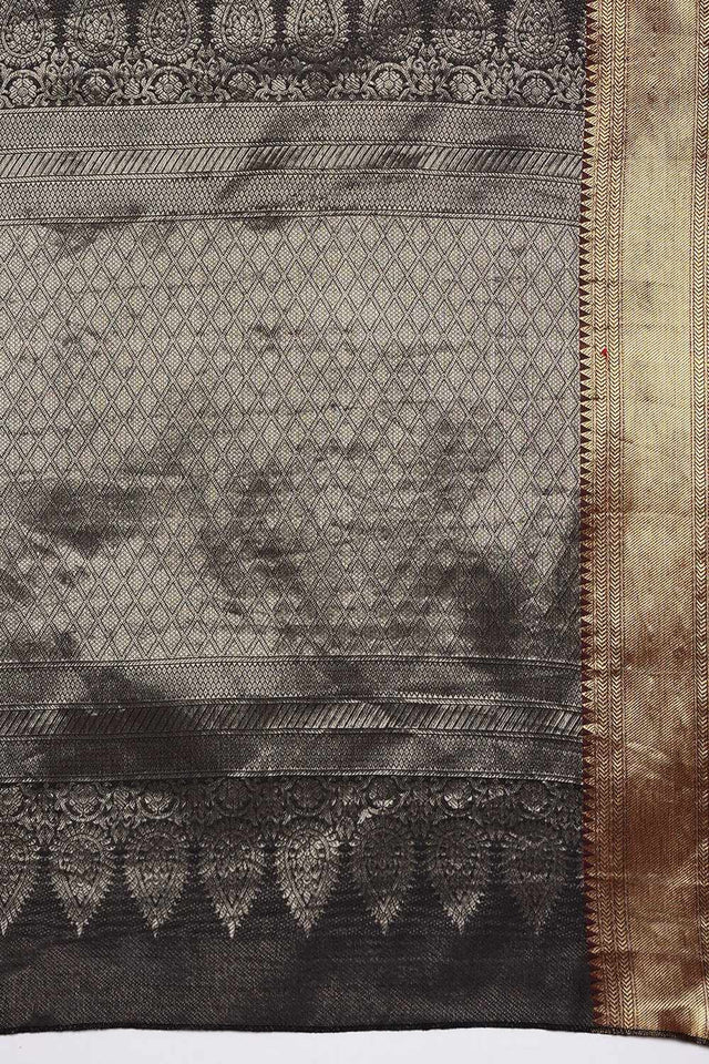 Black Kanjivaram Silk Zari Saree