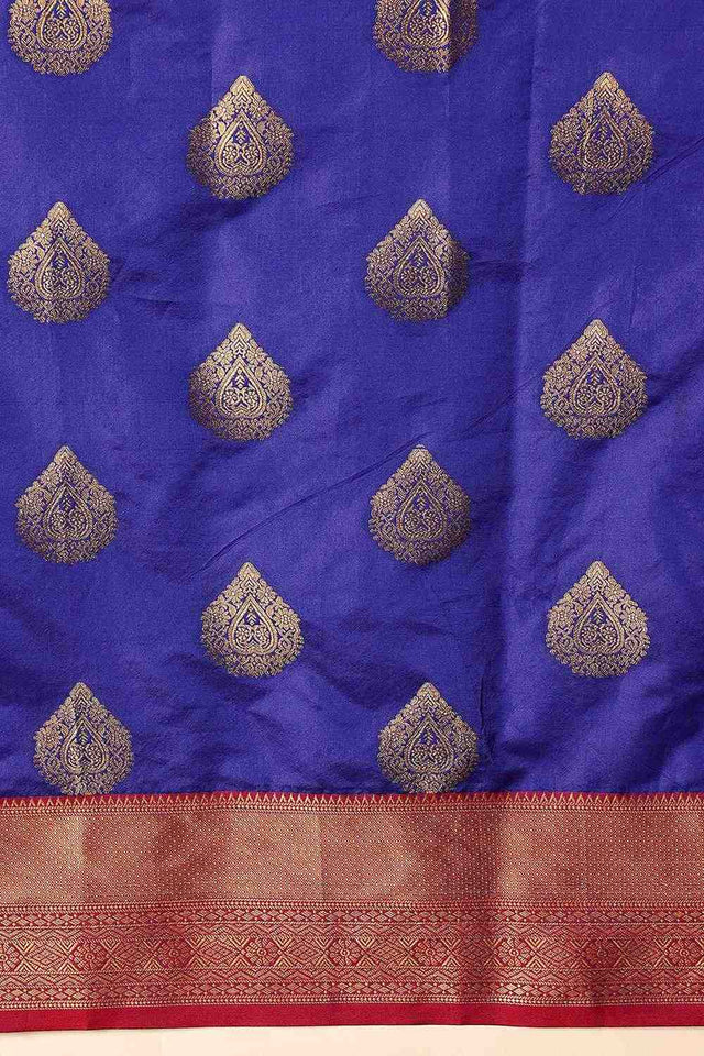 Blue Zari Woven Kanjivaram Silk Saree