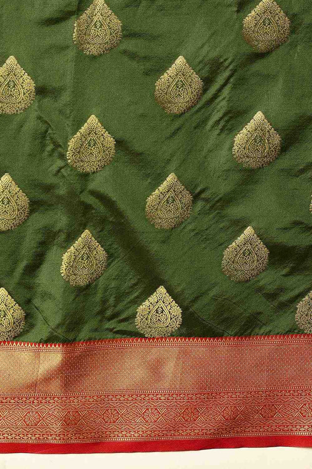 Green Zari Woven Kanjivaram Silk Saree