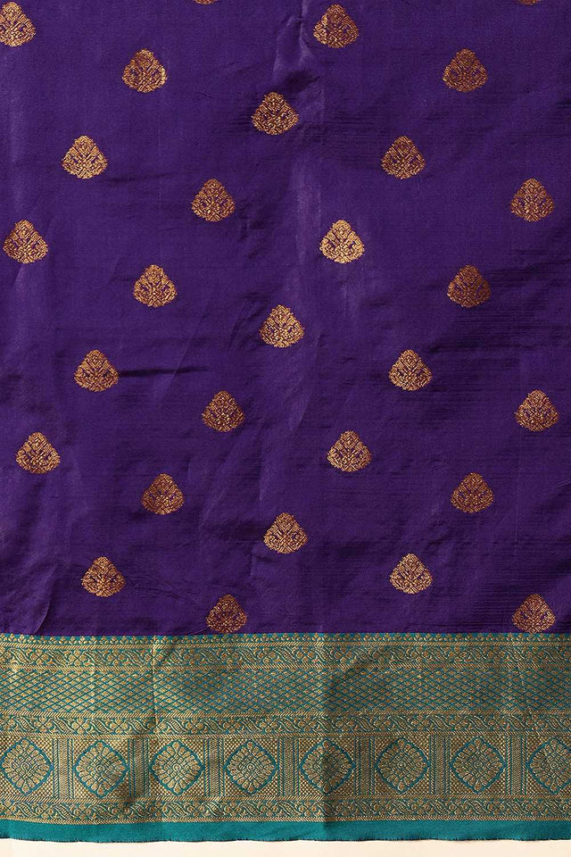 Blue Zari Woven Kanjivaram Silk Saree