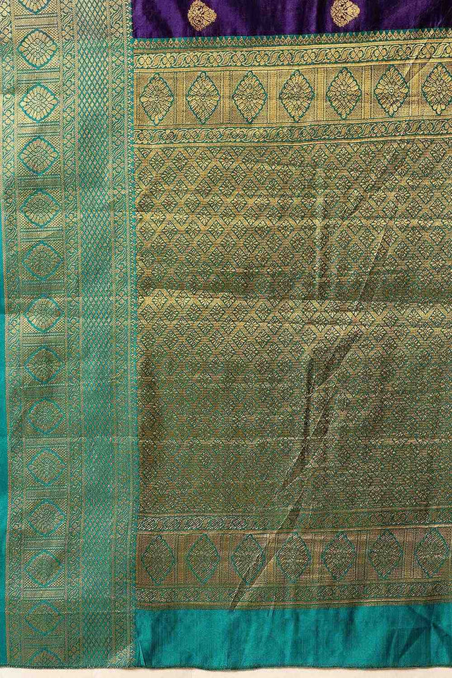 Blue Zari Woven Kanjivaram Silk Saree