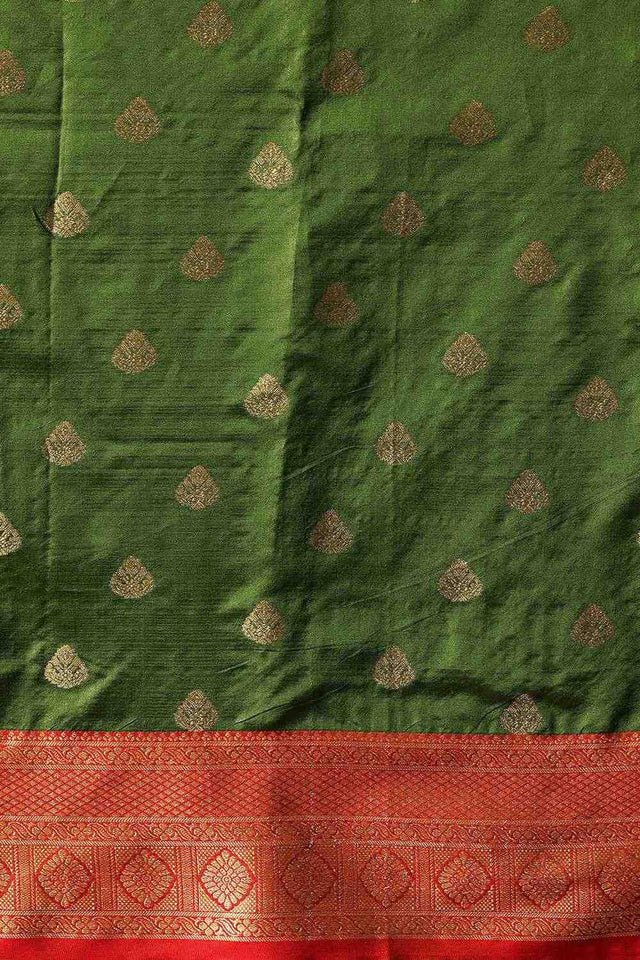 Green Zari Woven Kanjivaram Silk Saree