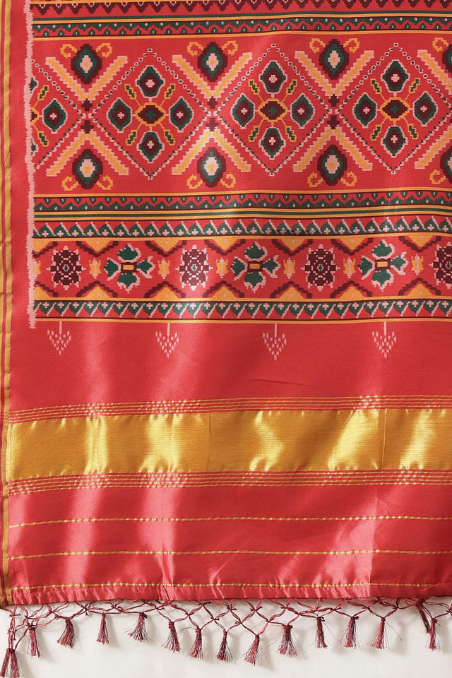Blue Patola Printed Silk Dupatta (SZDGDP-PATOLA-167)