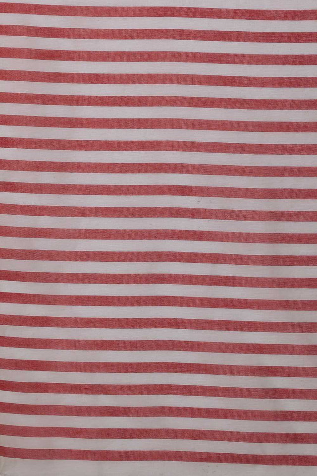 Beige Abstract Printed Cotton Blend Ready to Wear Saree