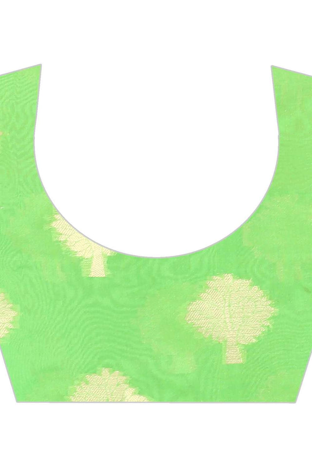 Green Woven Kanjivaram Silk Saree