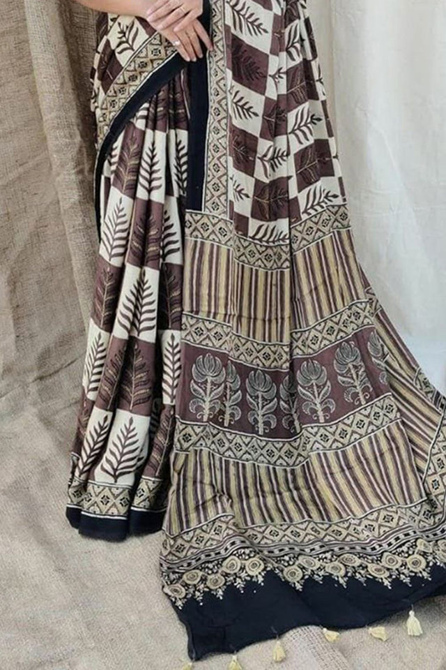 Multi Color Printed Satin Saree (Sudha-178)