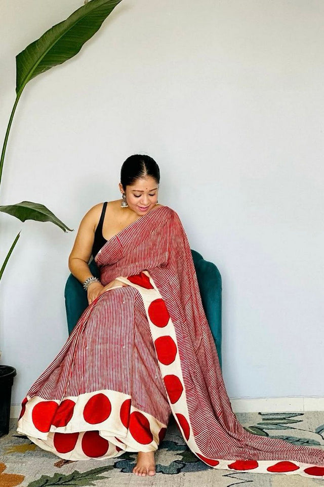 Multi Color Printed Satin Saree (Sudha-194)