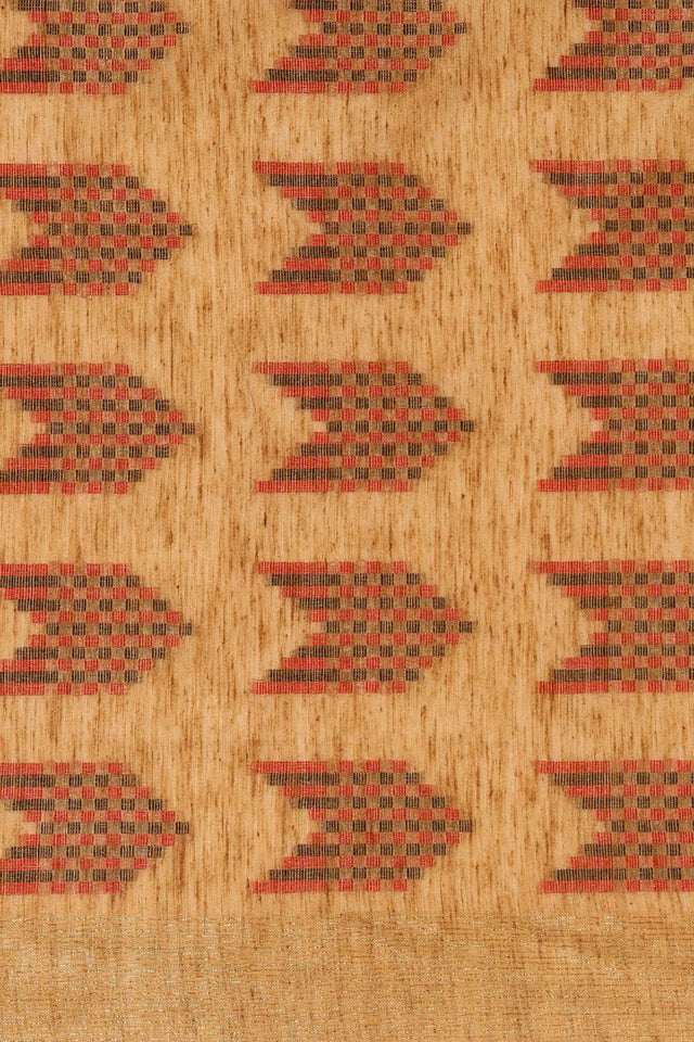 Brown Silk Blend Woven Saree (TCMNNF4E2051)