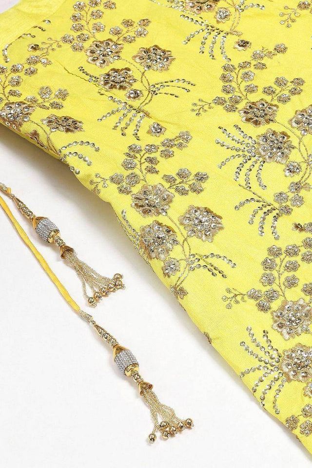 Green Sequin With Embroidered Silk Lehenga