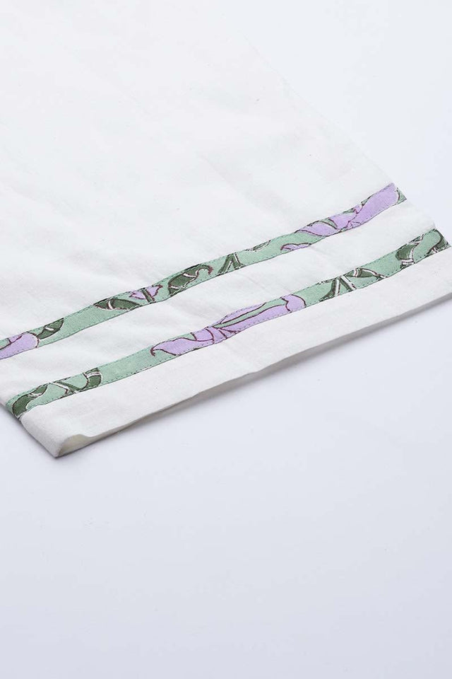 Cotton Green Ethnic Motifs Printed Straight Kurti Pant Dupatta Set