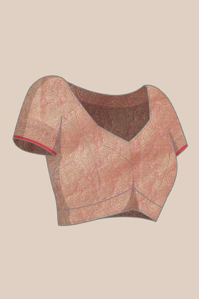 Purple Silk Blend Saree