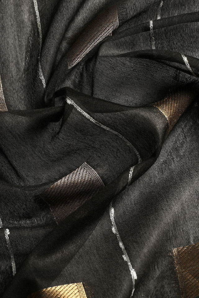 Black Silk Blend Saree