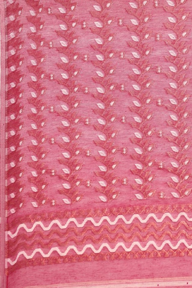 Magenta Silk Blend Saree (TOMQQE4B1929)