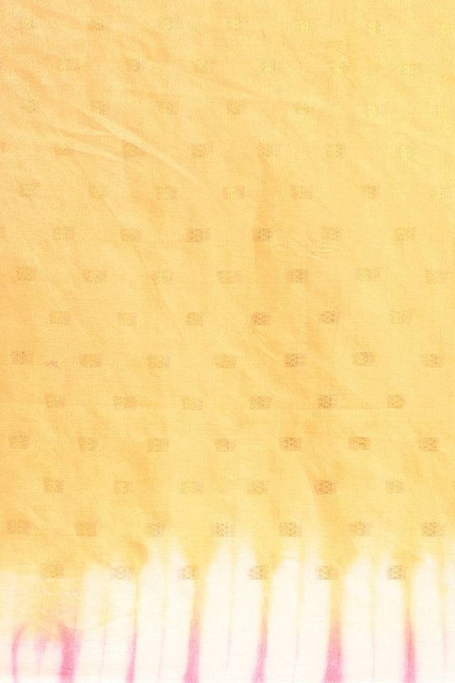 Gold Silk Blend Saree