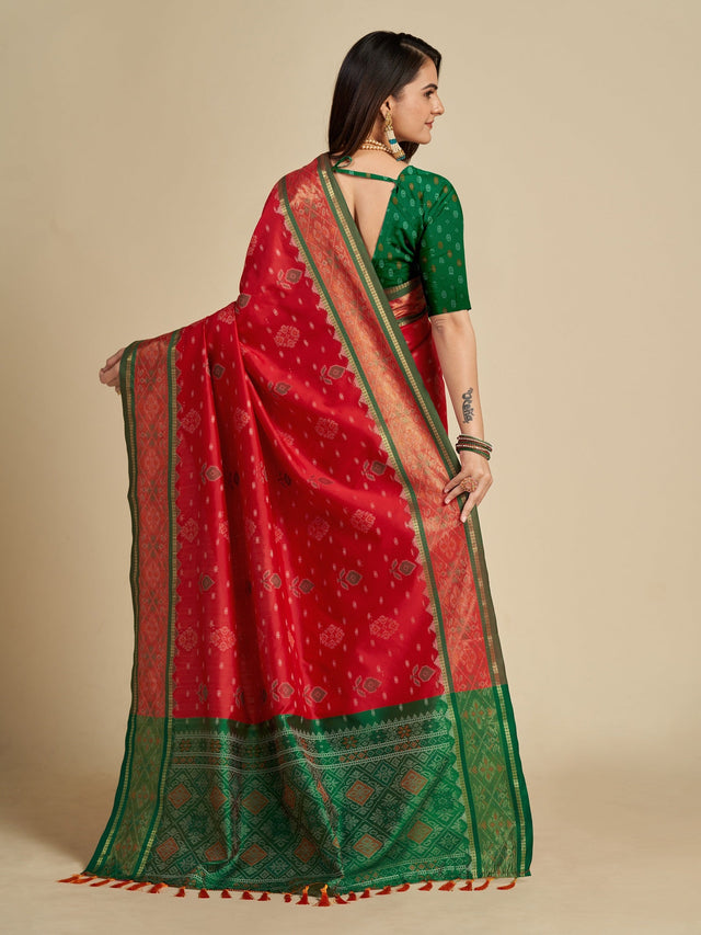 Red Patola Silk Saree