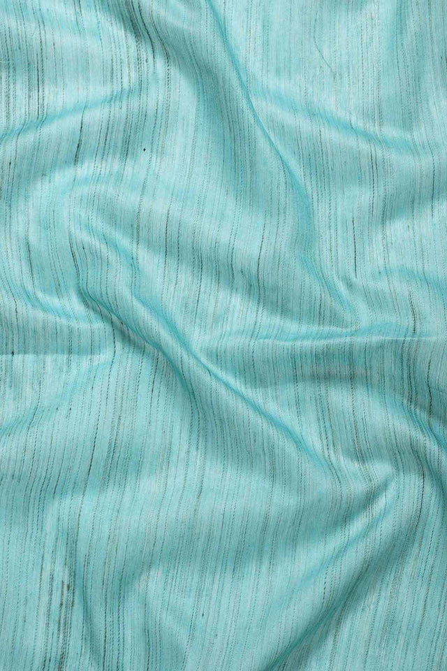 Blue Silk Blend Bhagalpuri Woven Design Saree