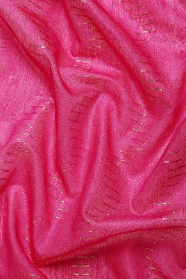 Pink Silk Blend Bhagalpuri Woven Design Saree