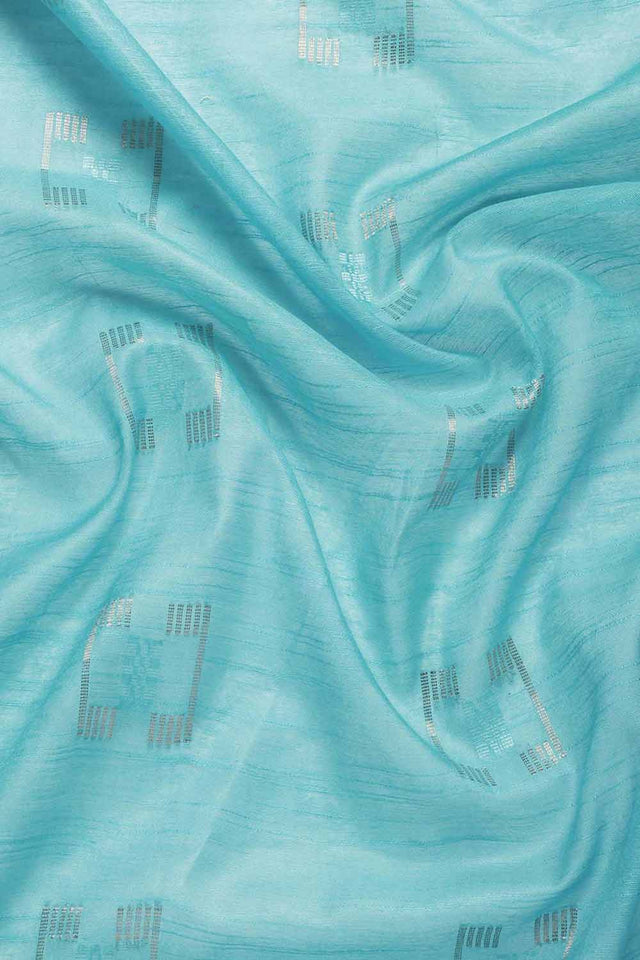 Blue Silk Blend Bhagalpuri Woven Design Saree