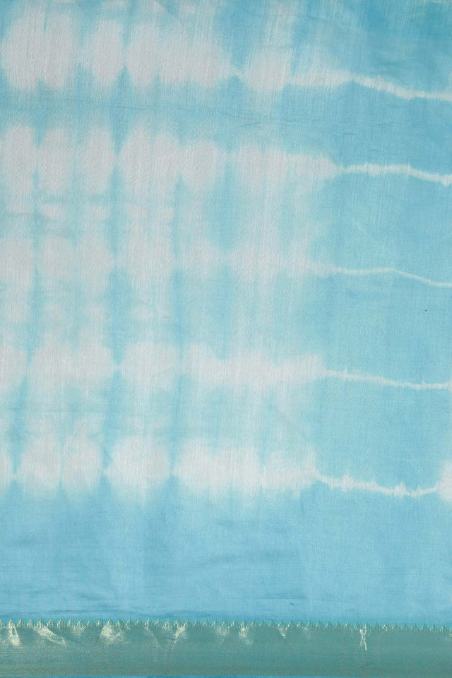 Blue Pure Silk Bhagalpuri Tie And Dye Saree