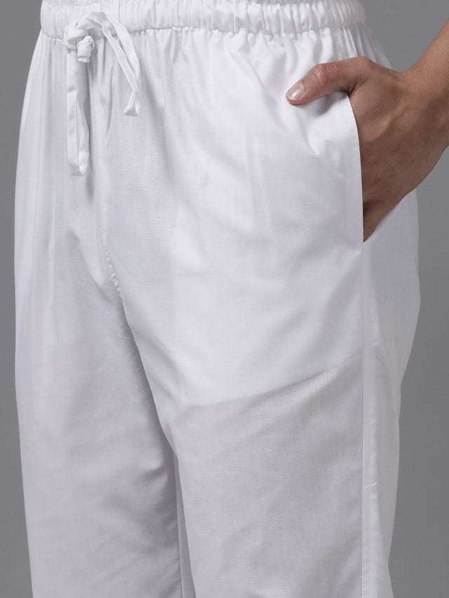 Buy Men's Maroon Pure Cotton Sequins Printed Pathani Set Online - Zoom Out