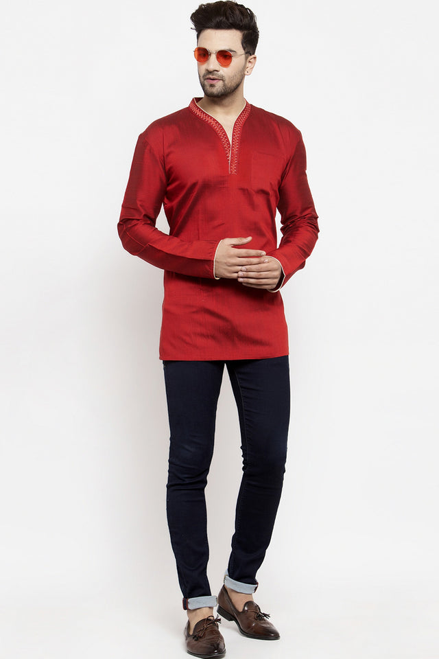 Buy Men's Red Kurta Online