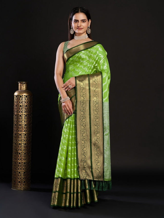 Green Kanjivaram Silk Green Saree