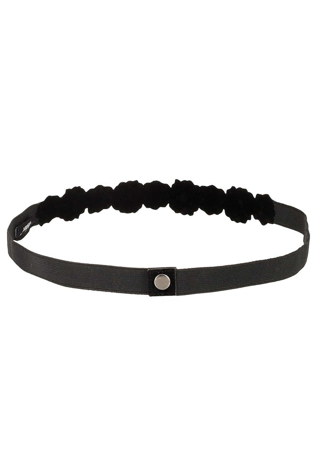 Floral Bead Work Waist Belt In Off White & Peach & Multi