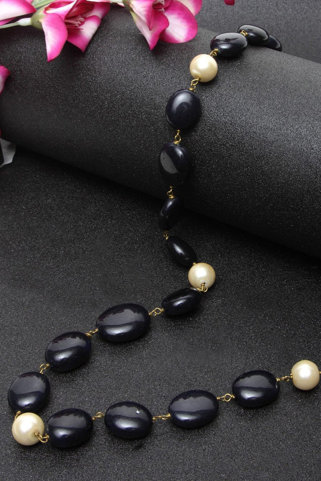 Women's Silver Necklace In Green