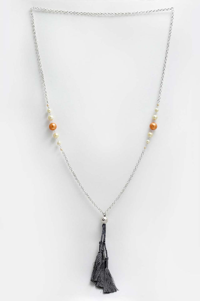 Buy Women's Copper Necklace in Grey - Front