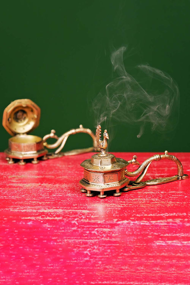 Brass Dhoop Incense Holder