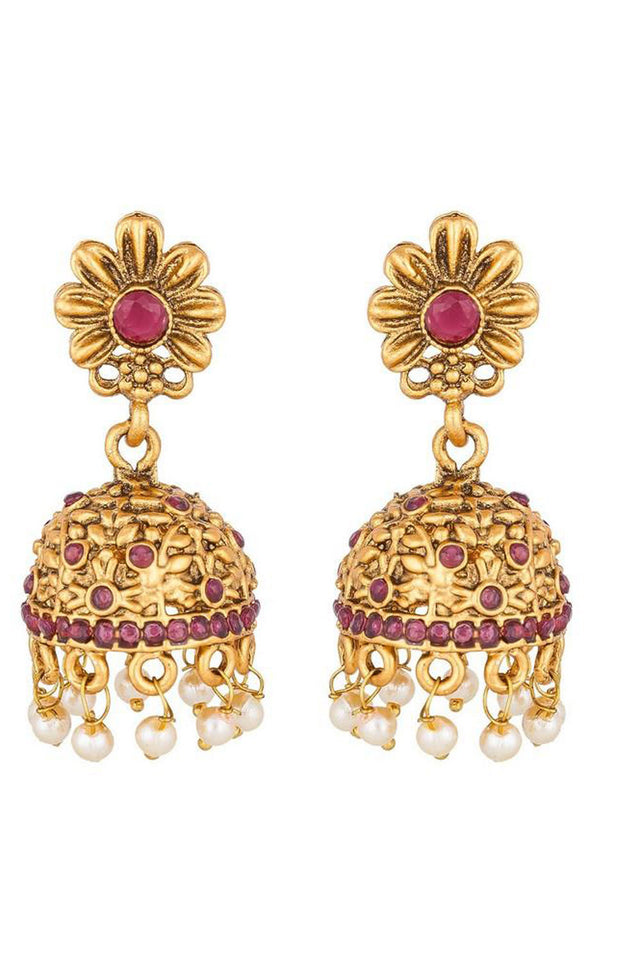 Shop Alloys Earring For Women's in Pink and White At KarmaPlace