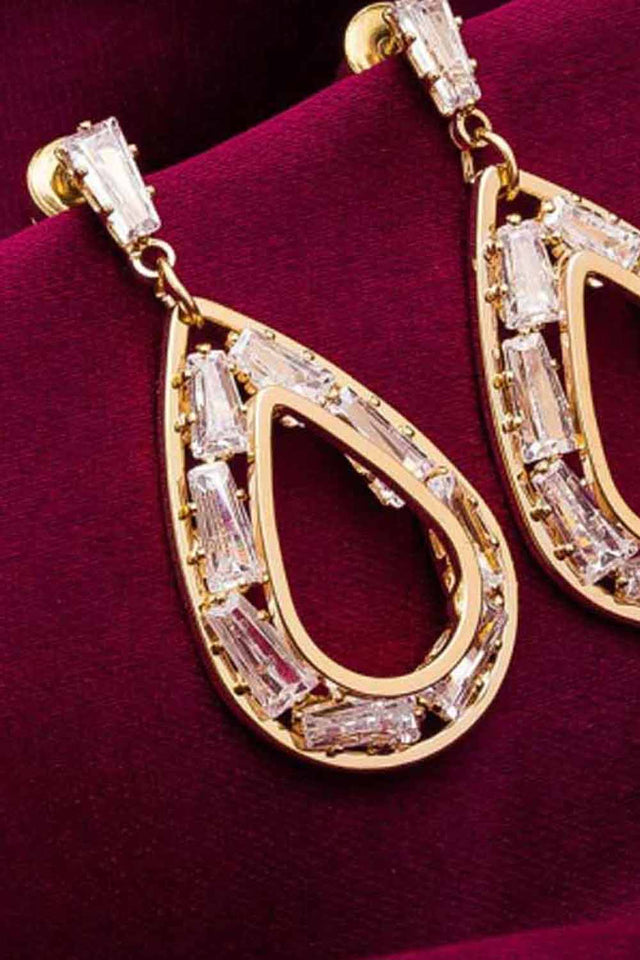 Shop Alloy Drop Earrings For Women's in Gold Online