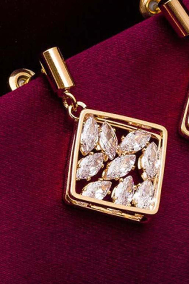 Shop Alloy Drop Earrings For Women's in Gold Online