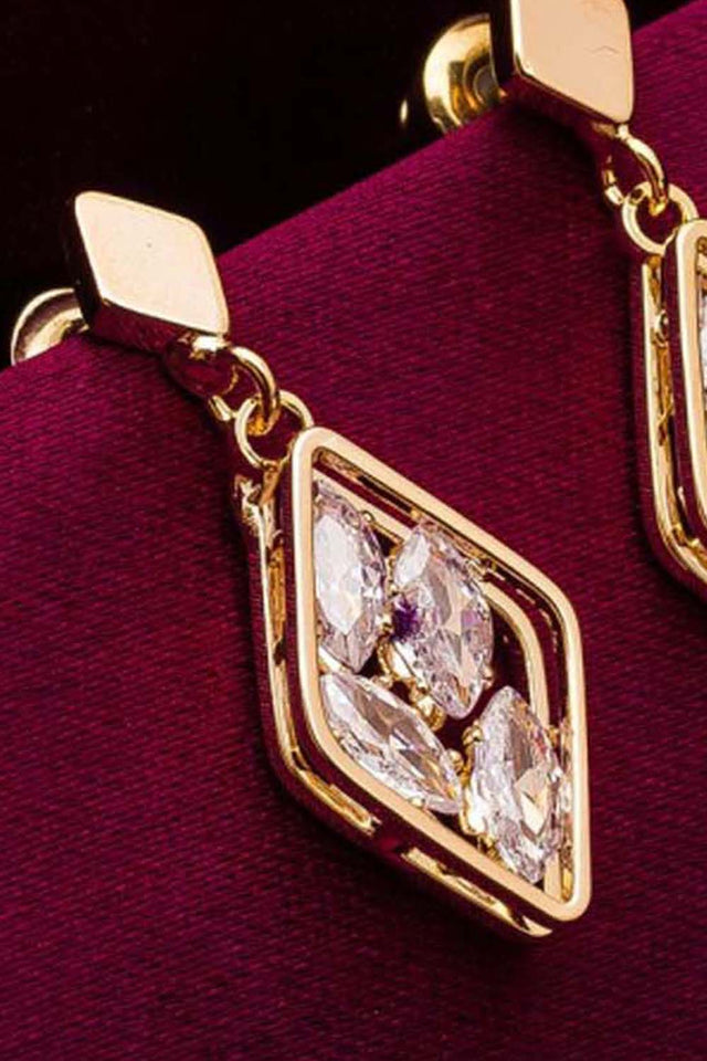 Shop Alloy Drop Earrings For Women's in Gold At KarmaPlace
