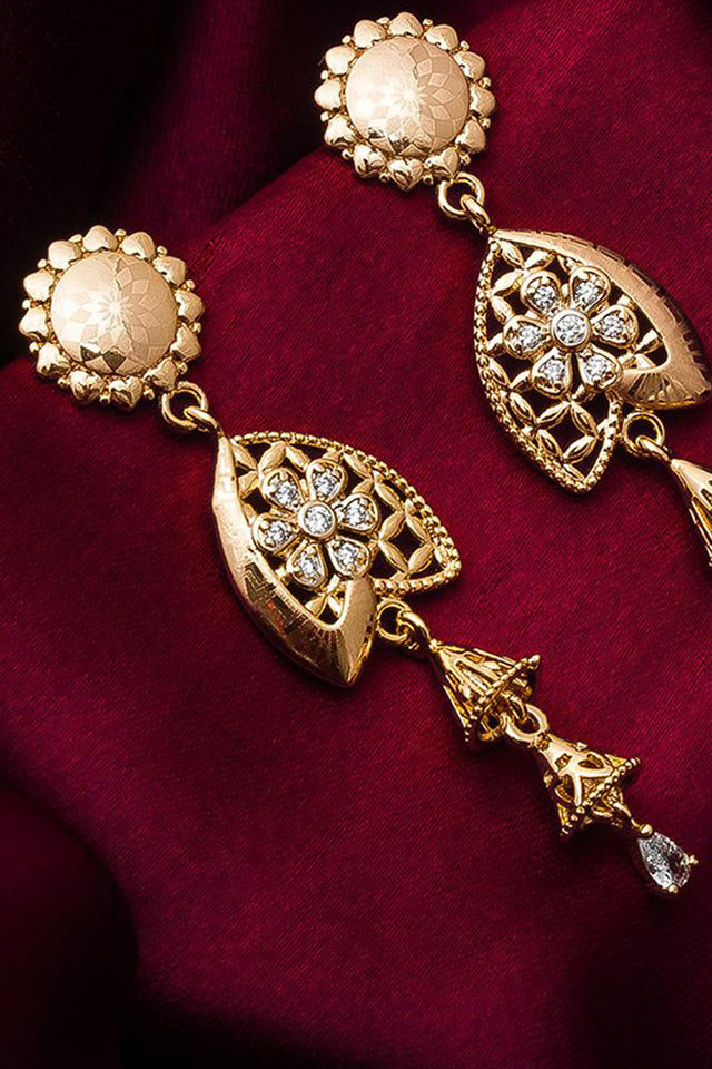 Shop Brass Drop Earrings For Women's in Gold At KarmaPlace