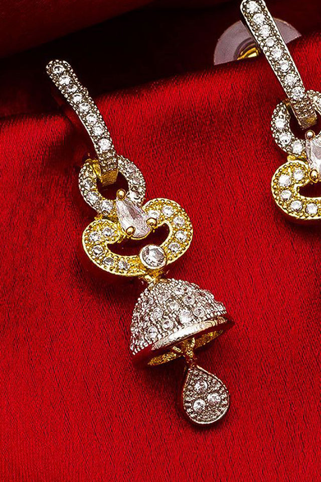 Shop Alloy Large Dangle Earrings For Women's in Silver and Gold At KarmaPlace