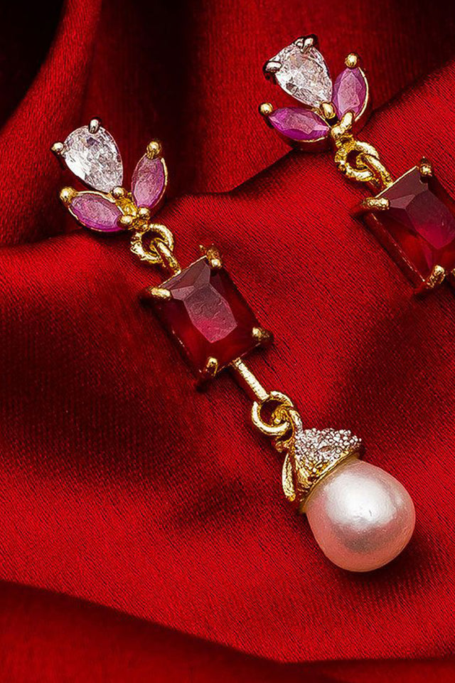 Shop Alloy Large Dangle Earrings For Women's in Silver and Gold At KarmaPlace