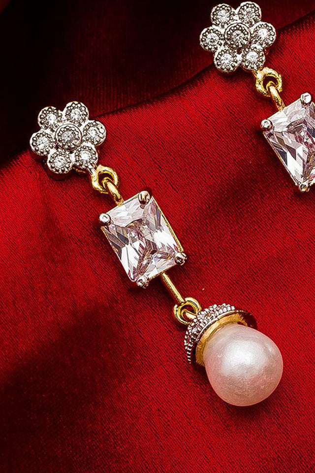 Shop Alloy Large Dangle Earrings For Women's in Silver and Gold At KarmaPlace