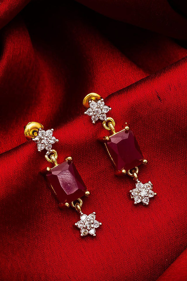 Buy Women's Alloy Large Dangle Earrings in Silver and Gold Online