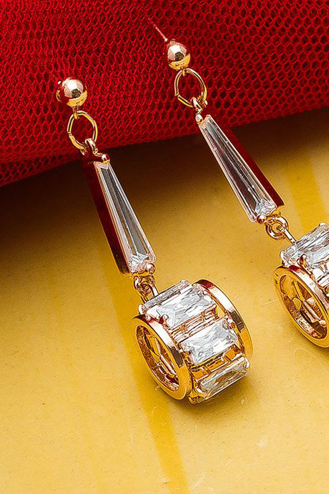 Shop Alloy Drop Earrings For Women's in Gold Online