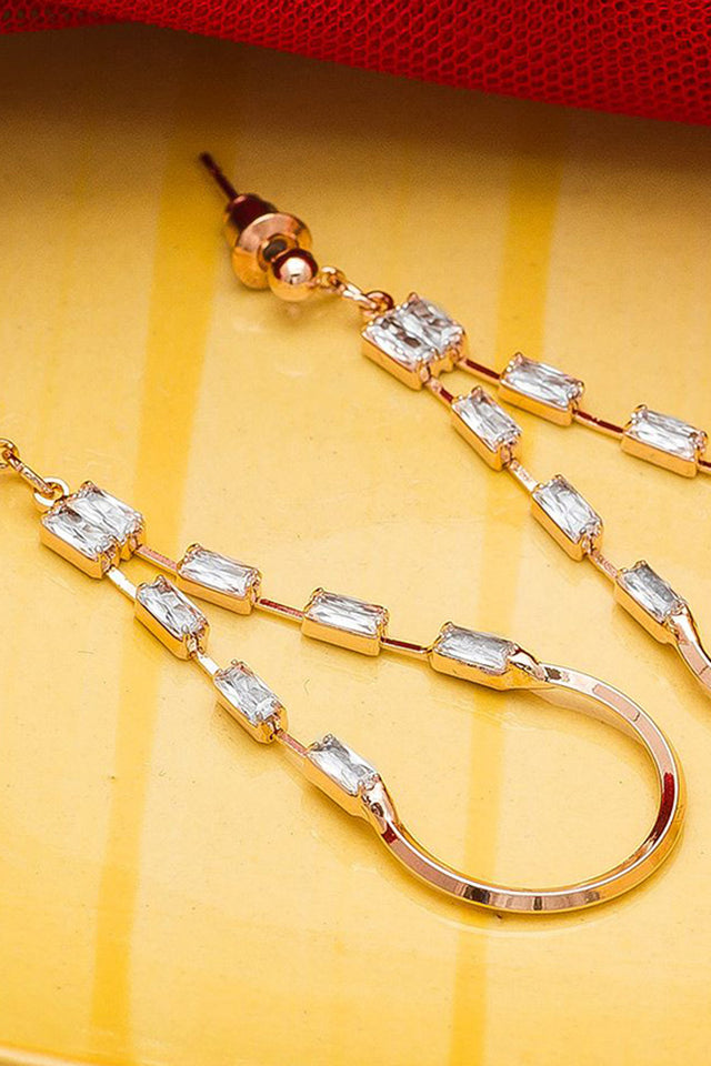 Shop Alloy Large Dangle Earrings For Women's in Gold At KarmaPlace