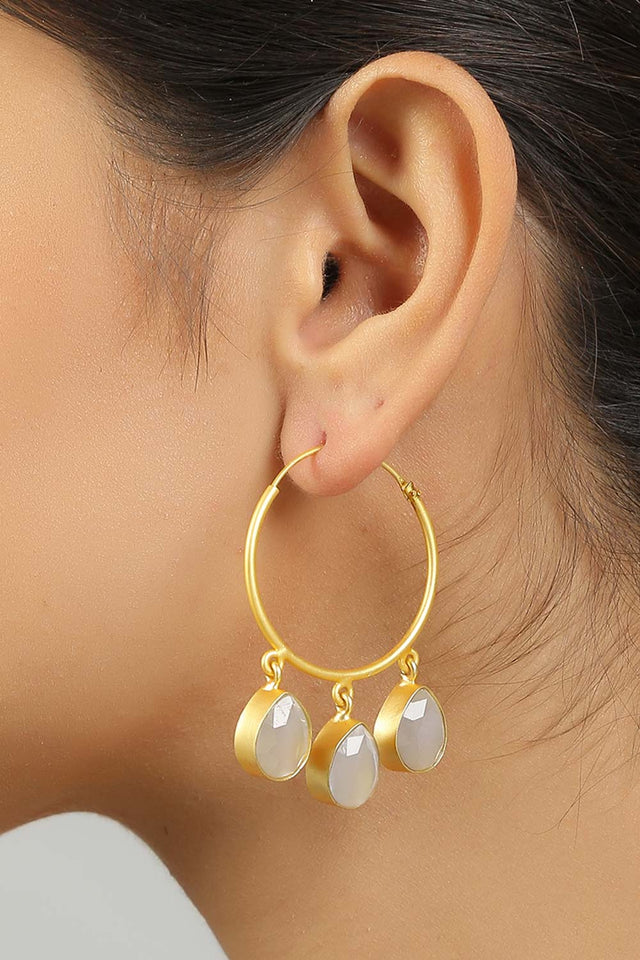 Classic Gold Hoop Earrings (FEMCJ020)