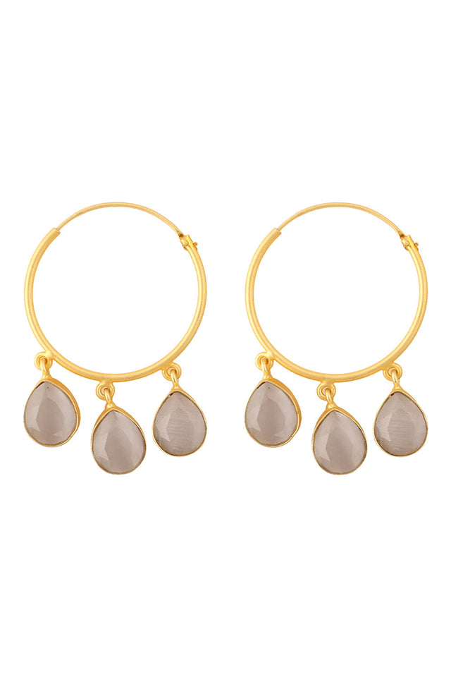 Classic Gold Hoop Earrings (FEMCJ020)