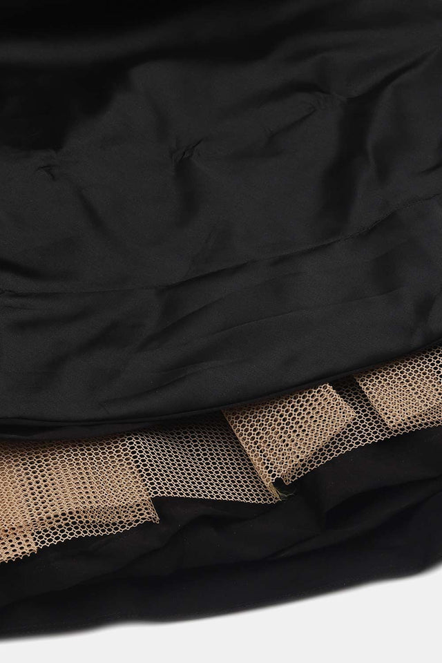 Black Banglory Silk Printed Lehenga Choli