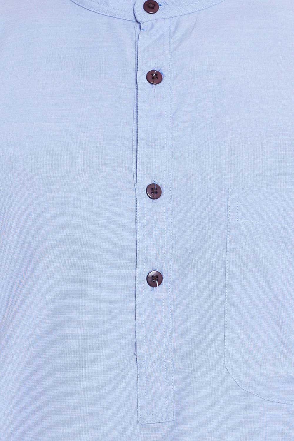 Shop Men's Blended Cotton Solid Kurta Online