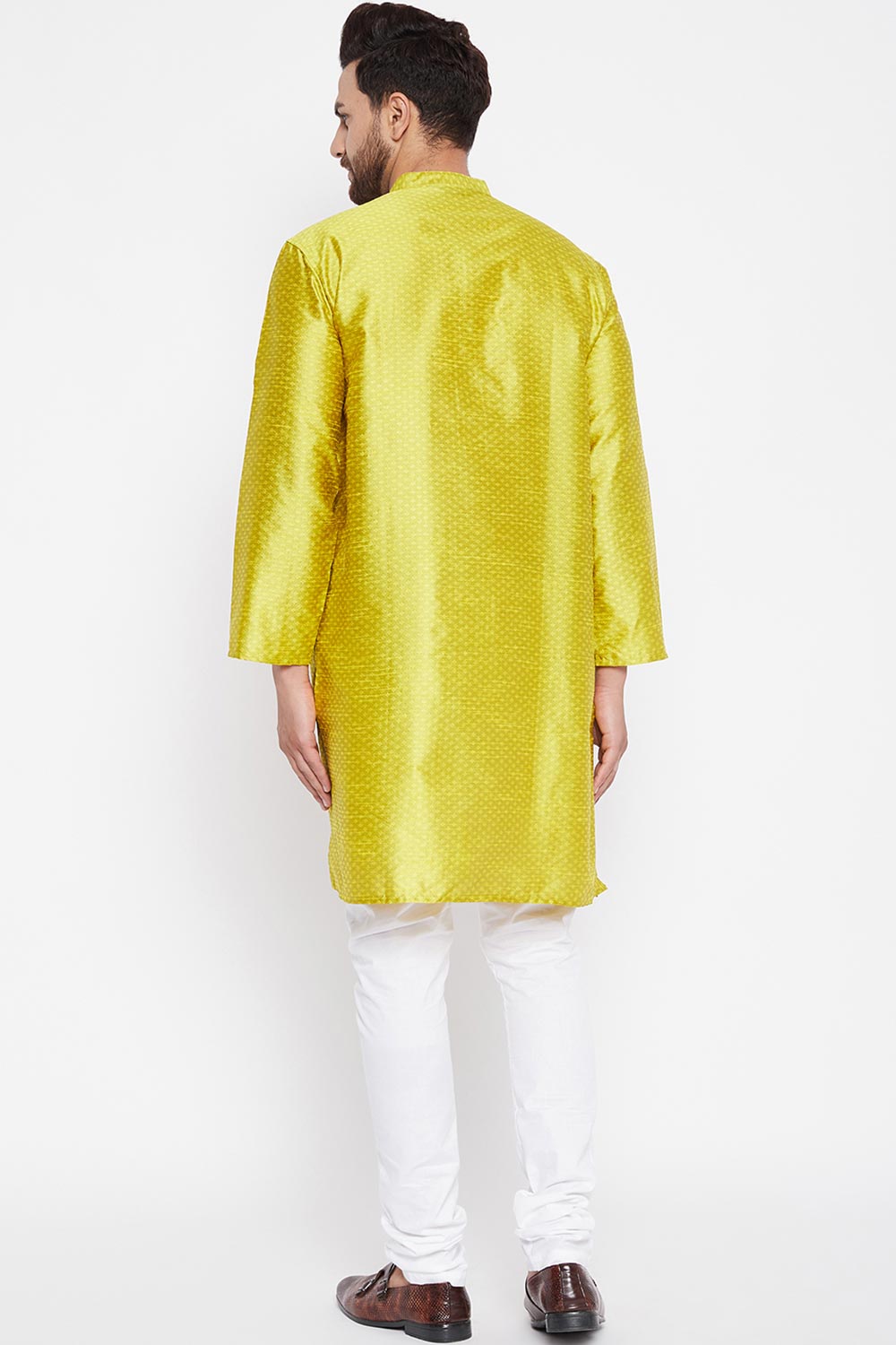 Buy Men's Kurta in Yellow Online
